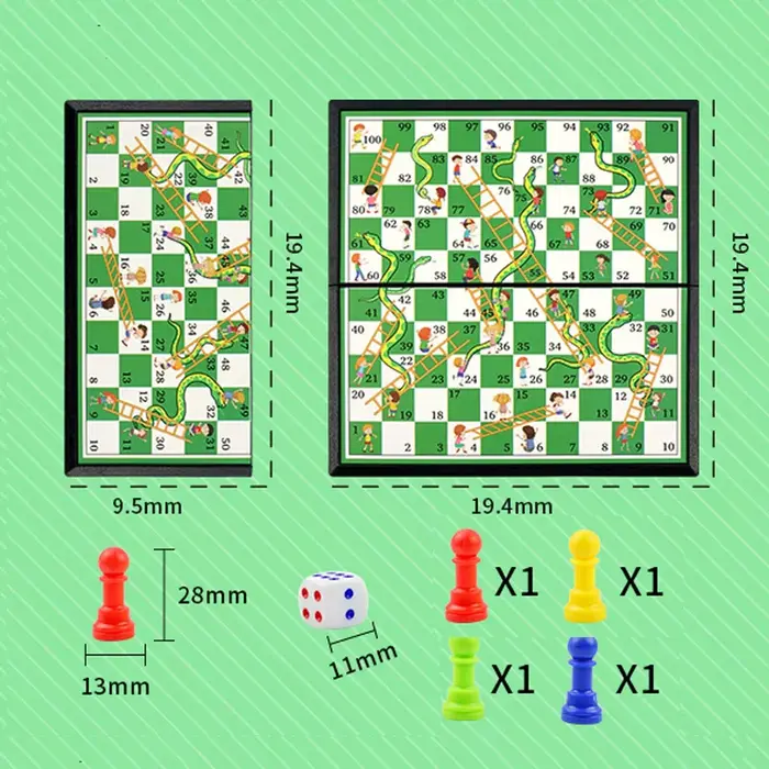 Jeu de société portable Ludo, Échecs, Backgammon – Jeux de fête, plateau pliable, voyage, famille, e
