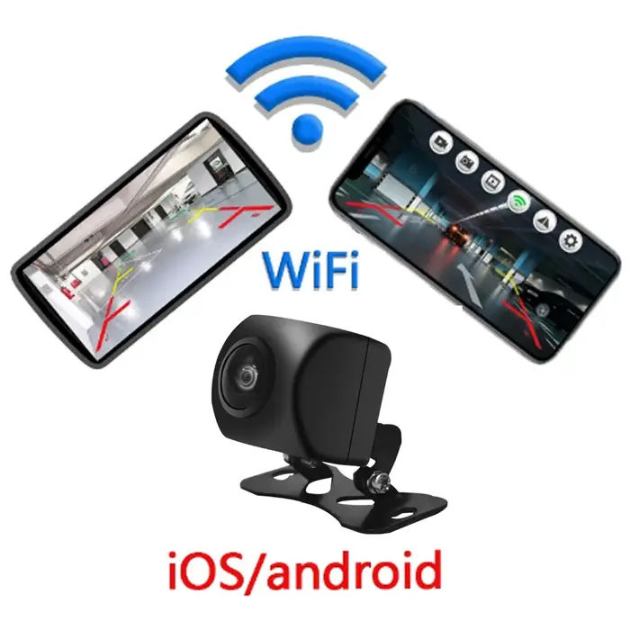 Caméra de recul universelle sans fil AHD 1080P pour voiture, avec Vision nocturne avant, étanche, Wi