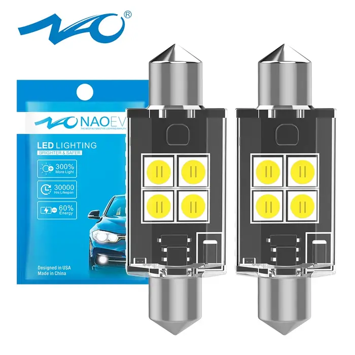 NAO C5W LED CANBUS C10W 12V 3030 SMD guirlande sans erreur 31mm 36mm 39mm 41mm pour lumière intérieu