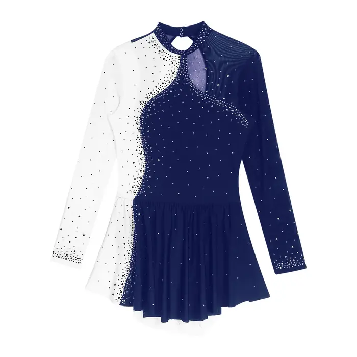Costume de spectacle de patinage artistique pour femmes, vêtements de danse de Ballet, gymnastique, 