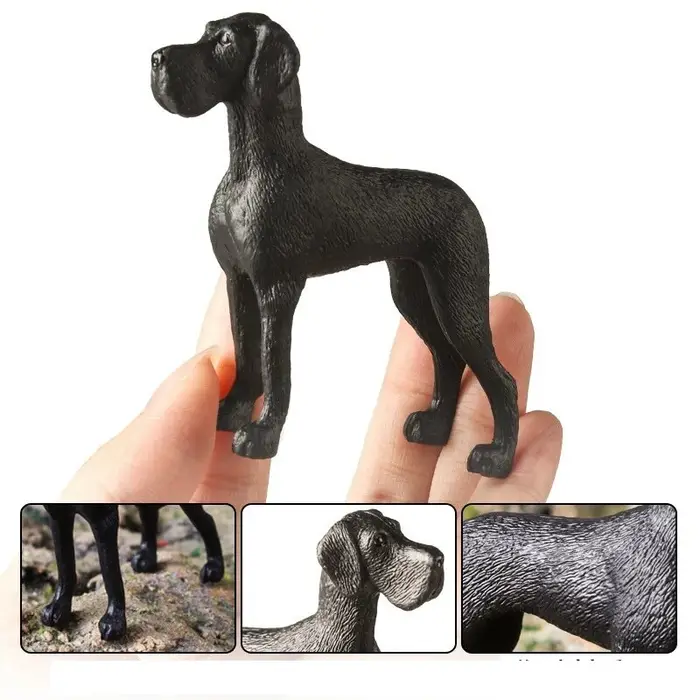 ‌ Ornement réaliste pour chien de grande Dane, modèle de bureau, chiot réaliste, décoration de maiso
