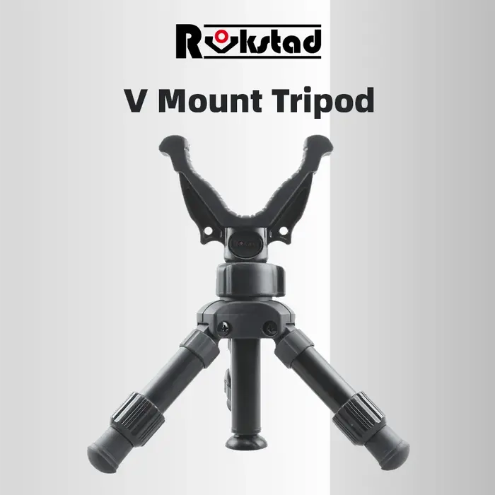 Trépied professionnel chasse tir ajustable tête Y en V aluminium mini portable pour fusil photo extérieur