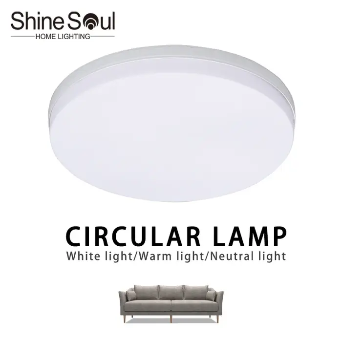 Plafonnier circulaire LED ultra-fin, lumière moderne pour chambre à coucher, salon, 18W 24W 36W 48W,