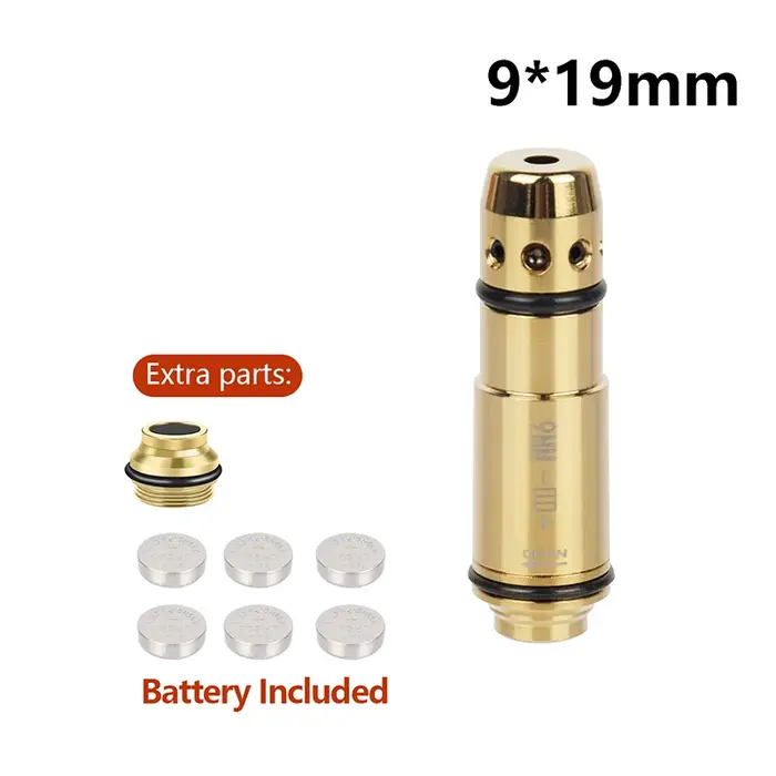 Cartouche d'entraînement laser point rouge 9 mm pour tir à sec, entraîneur de tir tactique pour pist