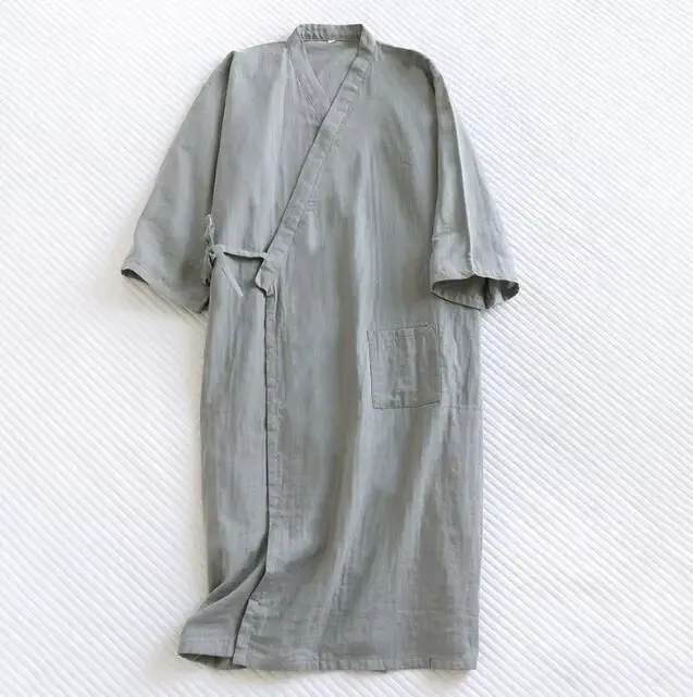 Ensemble Pyjama Traditionnel Japonais pour Homme, Kimono Haori, Entrée, Chemise de Nuit, Style Japon