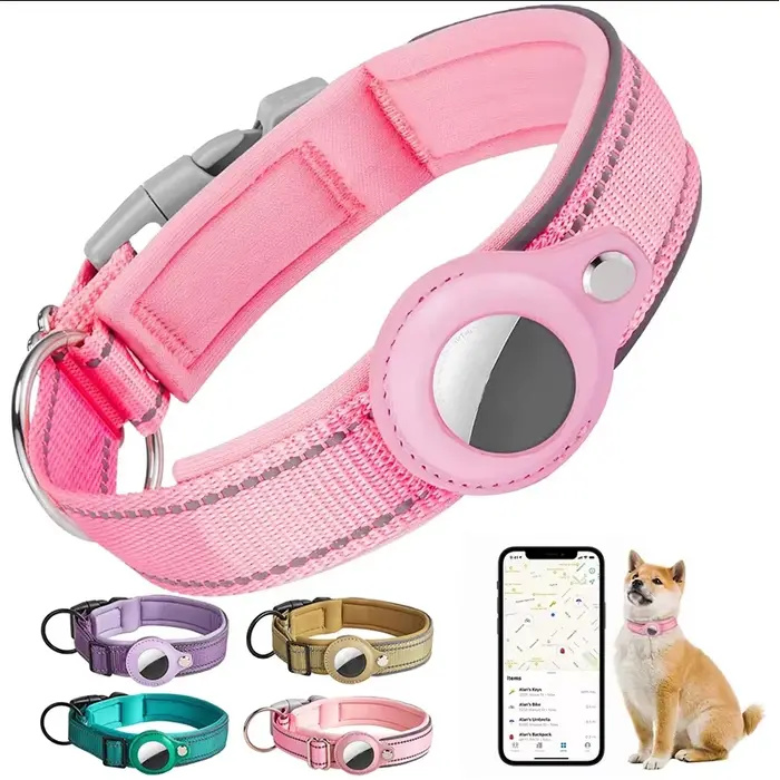 Collier réfléchissant pour chien AirTag