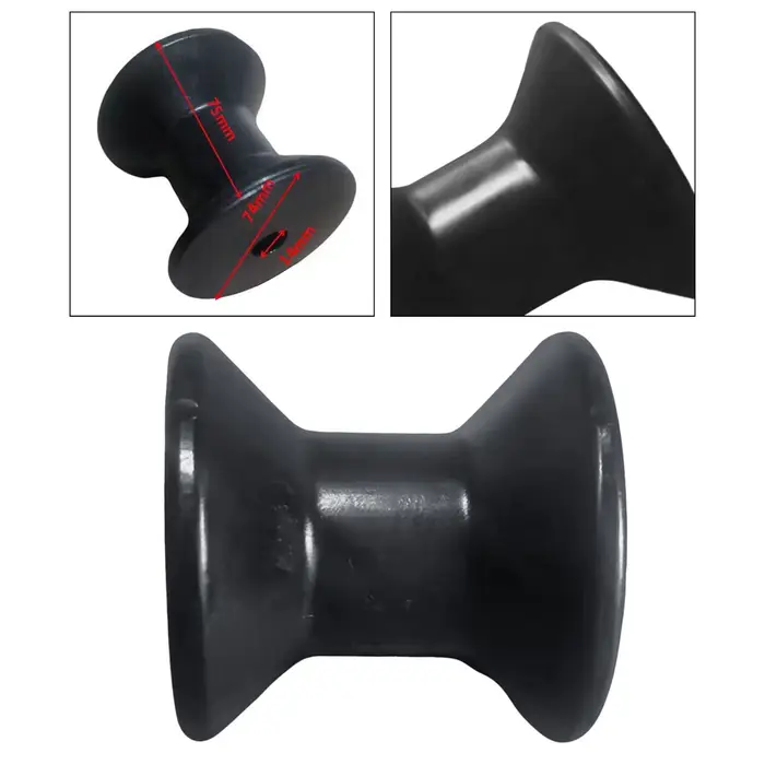 Rouleaux de remorque pour bateau marin réducteur de friction 7.5cm x 7.4cm x 1.4cm facile à installer pour quails usines zones de production transport ```