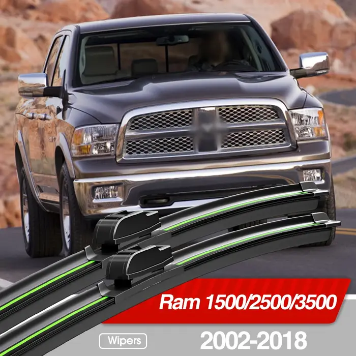 Essuie-glace avant pour Dodge Ram, accessoires de fenêtre, 1500, 2500, 3500, 2002-2018, 2003, 2005, 