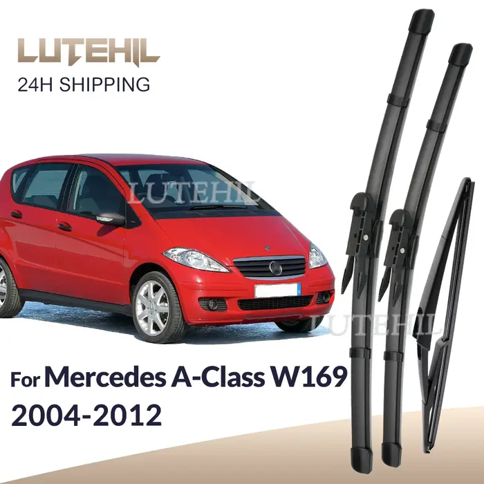 Pour Mercedes Benz classe A W169 2004-2012 2005 essuie-glace avant et arrière balais d'essuie-glace 