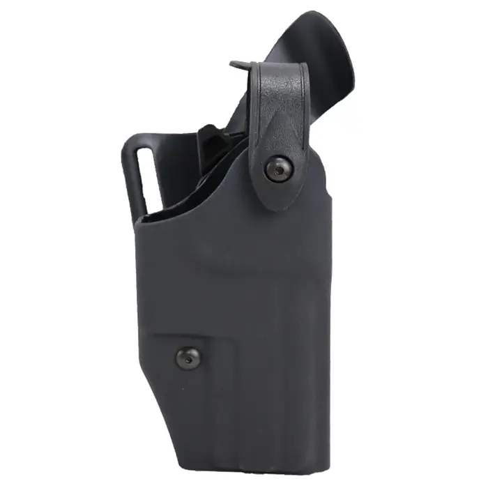 Étui pour arme courte de style combat pour droitier avec passants pour accessoires, étui en cuir pou