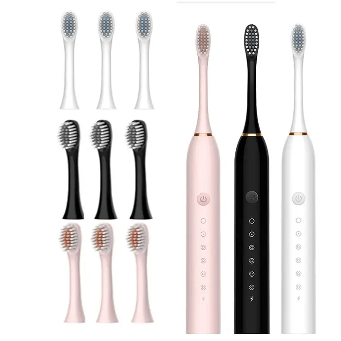 Brosse à dents électrique sonique pour adulte, Ultra sonique, automatique, Rechargeable par USB, éta