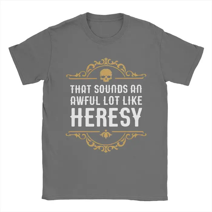 Vintage Heresy drôle Wargaming w-wahammer 40k T-Shirts femmes col rond coton T-Shirts à manches cour