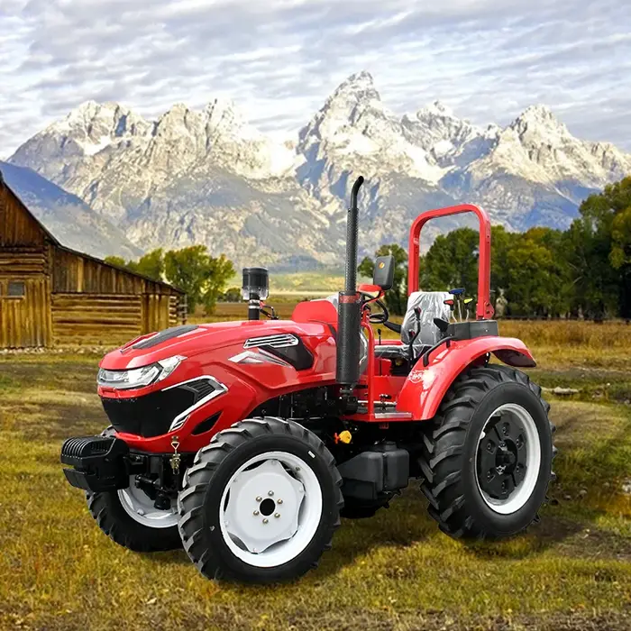 Mini tracteur agricole 4x4 puissant et robuste pour travaux lourds et préparation du sol en exploitation农业生产小型拖拉机4x4强力耐用适合重作业和耕地使用