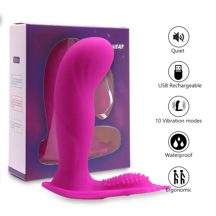 Oeuf vibrant flirtant sans fil pour femme, culotte portable, prise anale, jouet sexuel adulte, 10 vi