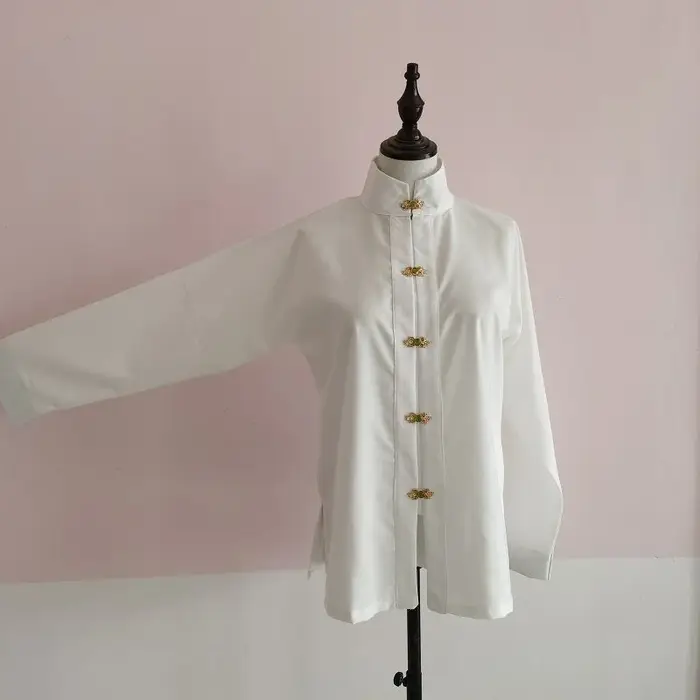 Chemises à manches longues de style chinois pour femmes, vêtements hipster populaires, pur, doux, ré