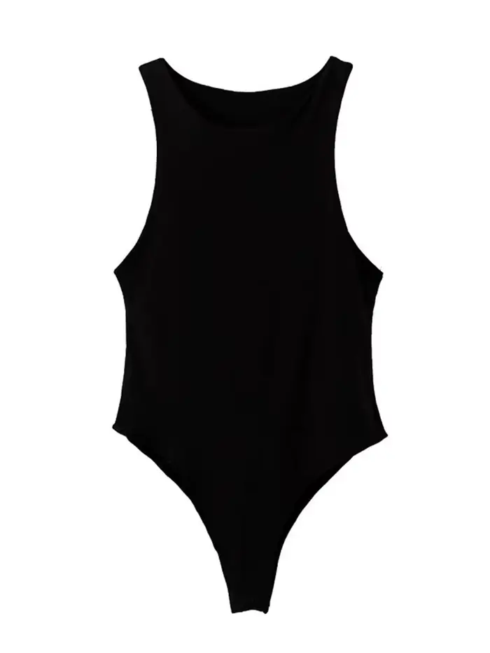 Été solide sexy moulante femmes body femme 4 couleur vert mince body décontracté chic dame club cour