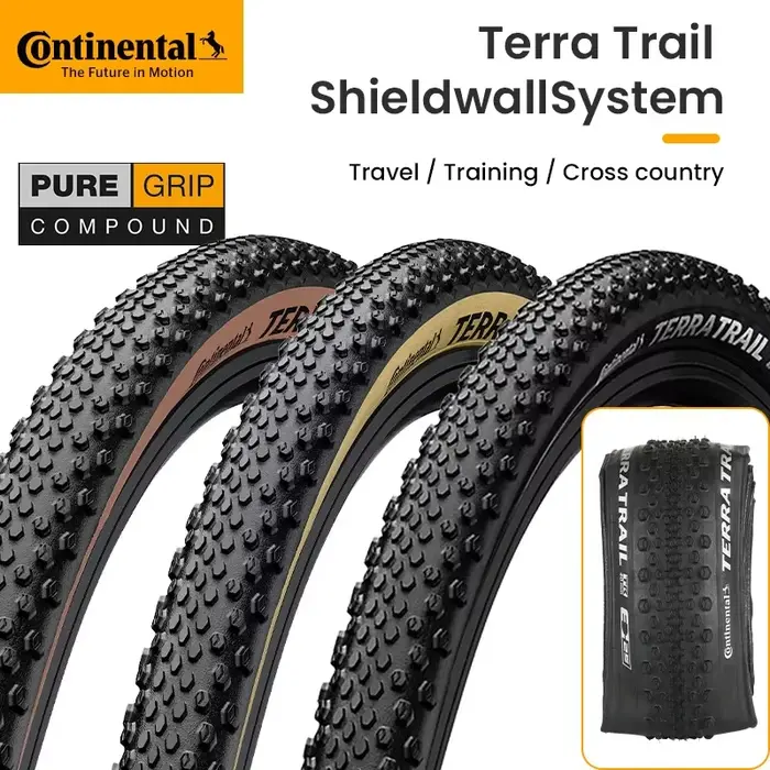 Pneu de vélo de route Continental Terra Trail 700x40C, pneu de vélo de route pliable, pneu tubeless 
