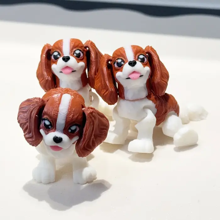 Petit chien de chasse imprimé en 3d