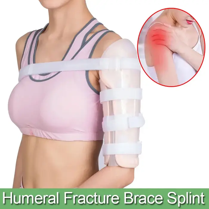 Attelle de fracture d'arbre d'attelle humérale, coulée pour le haut du bras cassé, initié, biceps, h