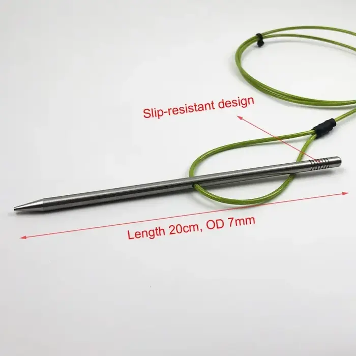 Cordon de pêche sous-marine pour poisson vivant robuste en acier inoxydable 304 avec boucle de verrouillage pour la chasse et la pêche sous-marine diverses tailles couleurs occasions spéciales