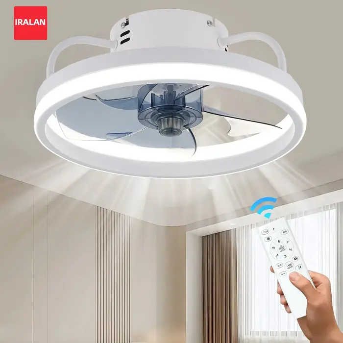 Ventilateurs de plafond avec télécommande et lumière ventilateur de lampe à LED ventilateurs de plaf