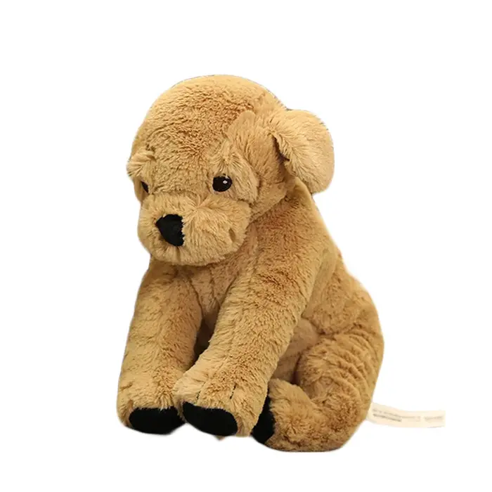 Jouet en peluche chien mignon, chiot Labrador réaliste, poupée douce, Animal de la vie réelle, Posit