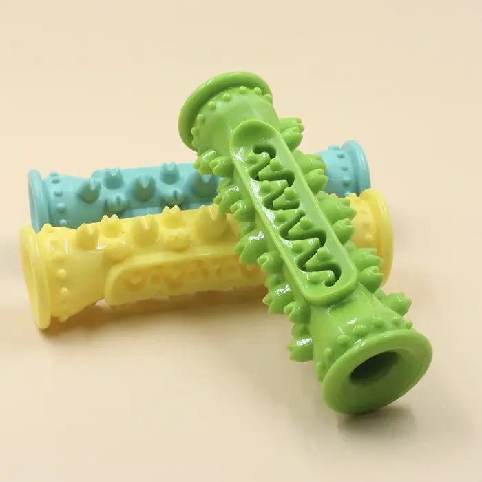 Brosse à dents pour chien, jouet à mâcher, bâton molaire en caoutchouc souple, jouets interactifs po