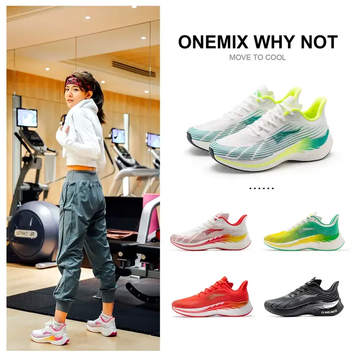 ONEMIX – chaussures de course respirantes pour hommes, chaussures de sport décontractées, souples, n