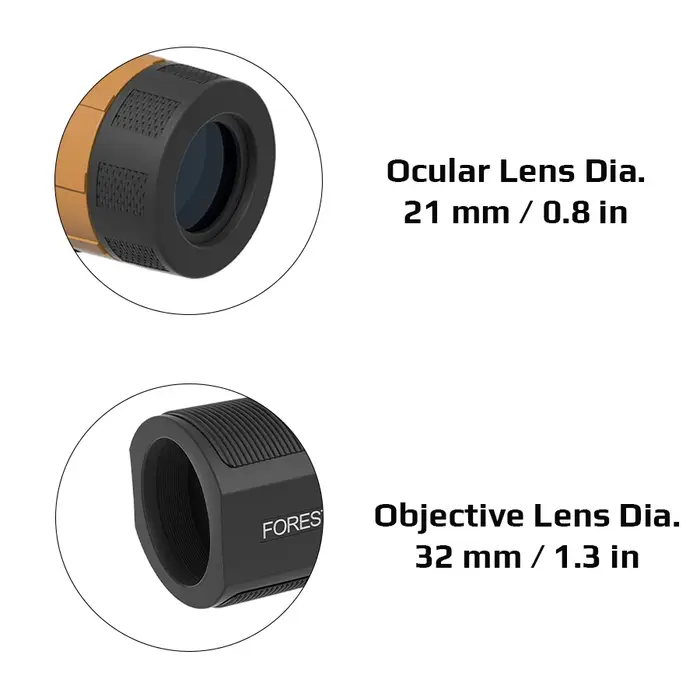 Monoculaire Vector Optics 8x32 étanche IPX6 avec prisme BK-7 - Pour voyage, chasse et observation oiseaux