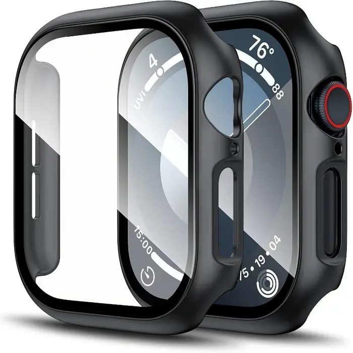 2 protections écran verre trempé pour Apple Watch Series 11 à 6 42-46mm 45-41mm 40-44mm accessoires