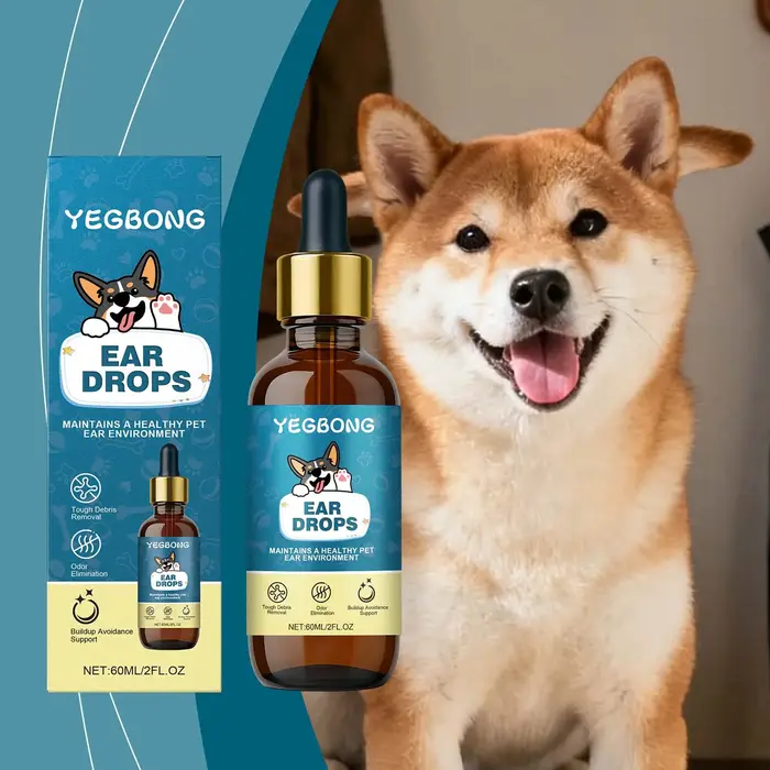Gouttes apaisantes pour soulager les démangeaisons des oreilles pour chiens, nettoyant doux pour les