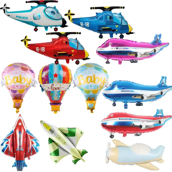 Ballon de chasse avion fête d'anniversaire hélicoptère