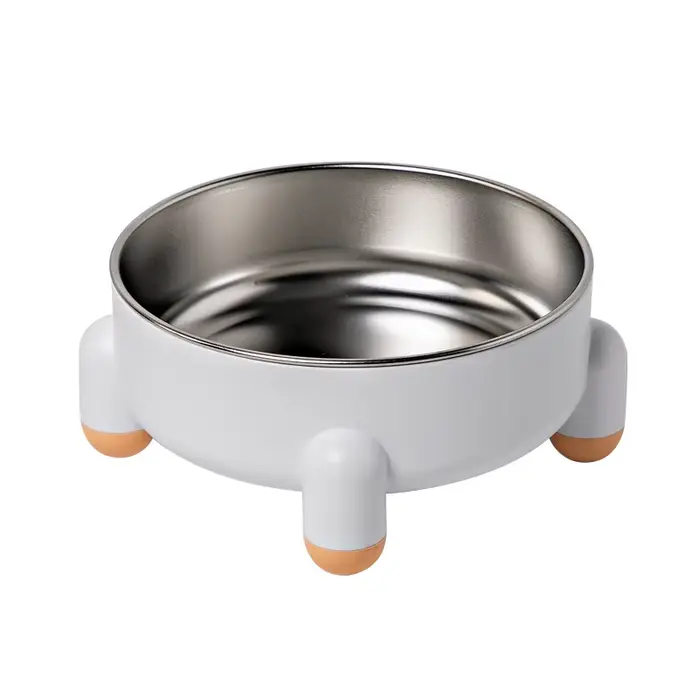 Bol antidérapant en acier inoxydable pour chien, avec conception Anti-déversement à quatre pattes, g