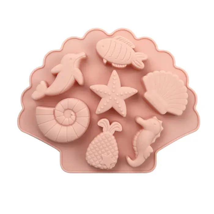 Moule à chocolat en silicone sous la mer, animal marin océanique, DolDave, queue de sirène, moule Re