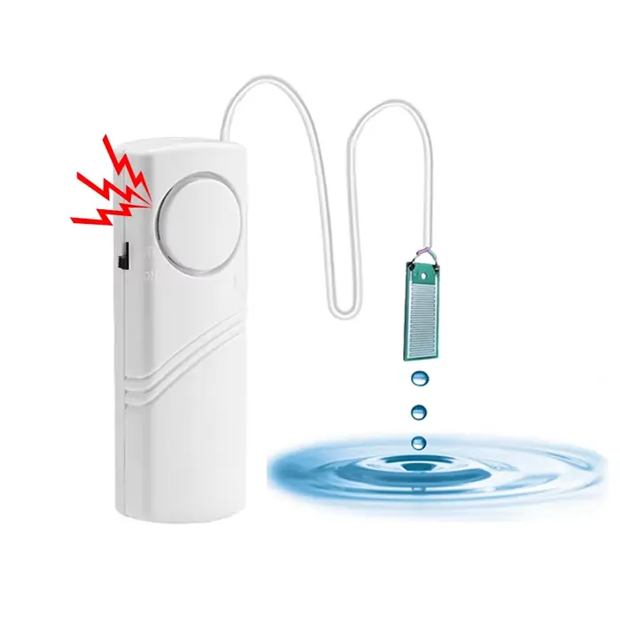 Détecteur de fuite d'eau domestique avec alarme sonore, détecteur de fuite indépendant, avertisseur de niveau d'eau, détection de débordement, alarme de sécurité