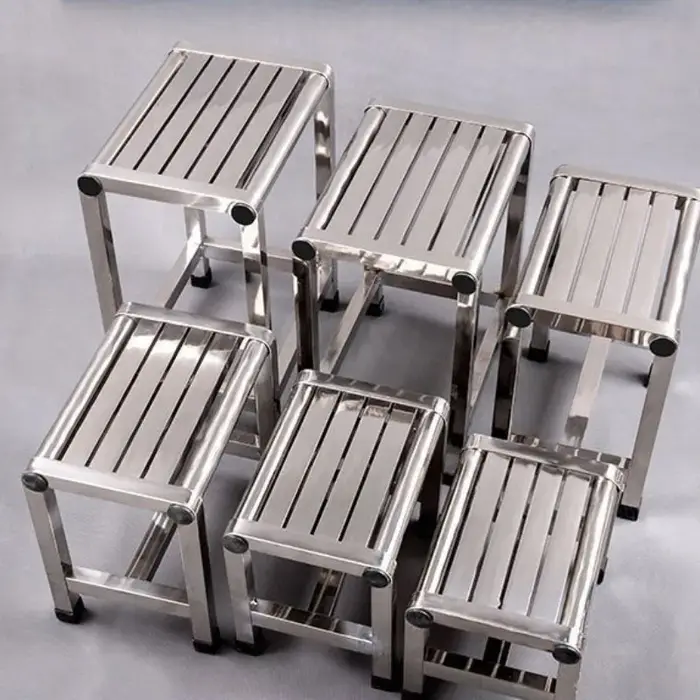 Tabouret multi-tailles en acier inoxydable, tabouret de salle de bain épais, Console d'usine pour la