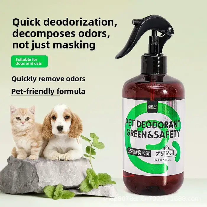 Spray désodorisant pour animaux de compagnie, spray désodorisant pour toilettes intérieures, spray d