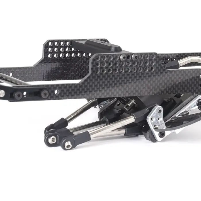 Kit de châssis LCG en carbone Performance RC avec plaque antidérapante Delrin pour plates-formes Comp sur chenilles
