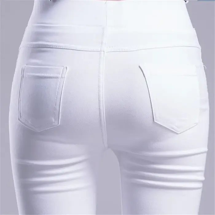 Femmes été élastique décontracté Stretch maigre Leggings mince crayon pantalon