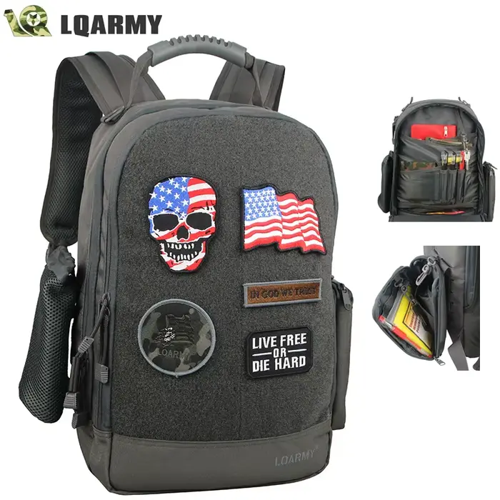Sac à dos militaire étanche 35L pour homme, multifonction avec compartiment ordinateur portable extérieur