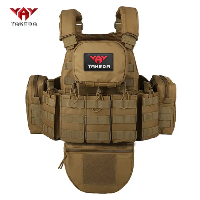 Gilet de chasse modulaire multifonctionnel YAKEDA avec bretelles réglables et amovibles, adapté aux 