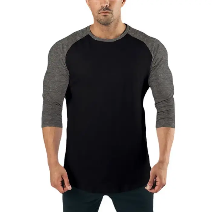 Chemise de sport à manches trois quarts pour hommes