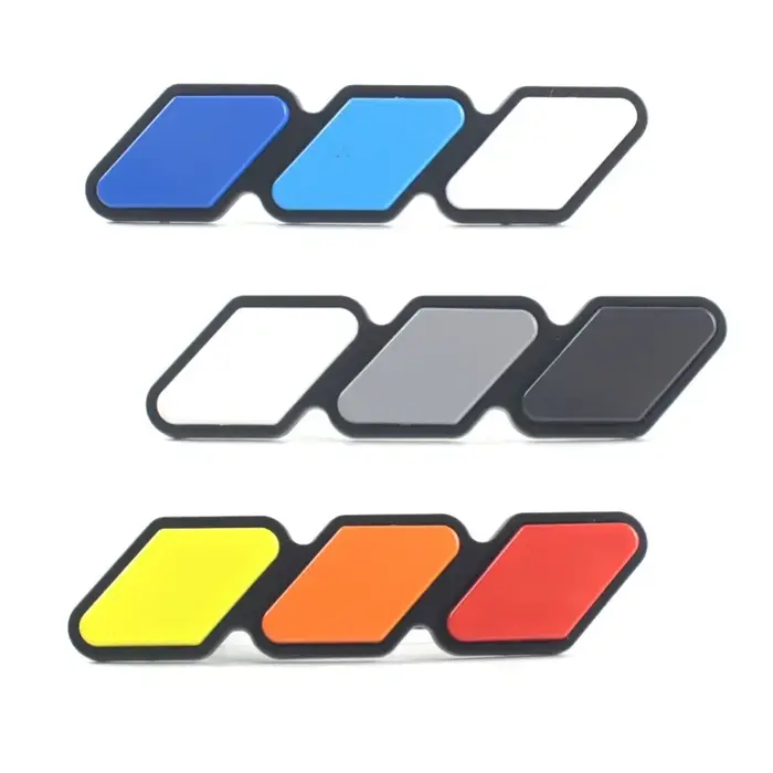 Emblème d'insigne de calandre tricolore à 3 grilles pour Toyota pour 4runner pour Rav4 Highlande ban