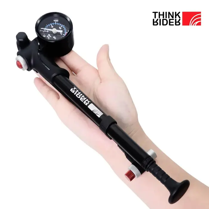 ThinkRider Portable Haute pression 300psi Vélo Pompe À Air avec Jauge pour Fourche et Arrière Suspen