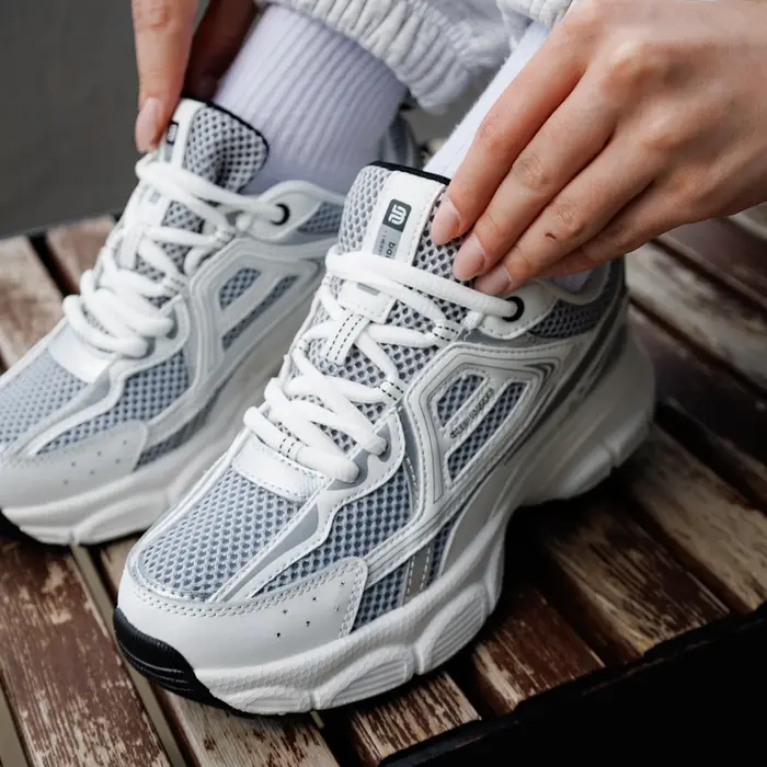 Baasploa-Chaussures de Course Rétro pour Femme, en Maille, à Lacets, de dehors, de Jogging, Décontra
