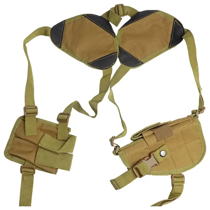 Holster Dissimulé Universel Pour Arme Courte G 17 Ou G 19 Avec Pochette Double Pour Chargeurs Compatible Avec Les Gilets Tactiques MOLLE Occasions De Chasse En Plein Air
