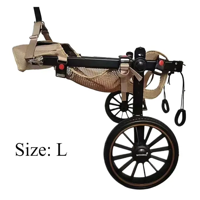 Fauteuil roulant pour chien handicapé, pour pattes arrière, grande taille, réglable, harnais, entraî