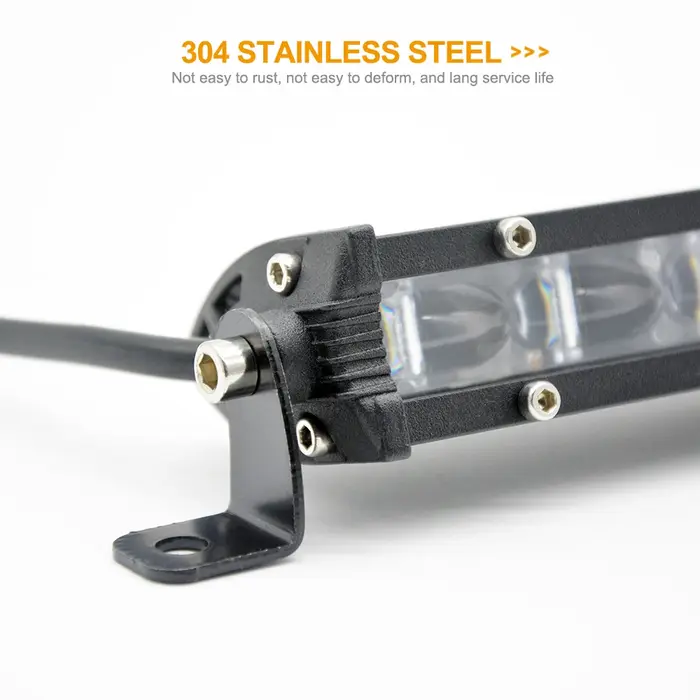 Tripcraft – barre lumineuse LED 6D Super brillante, 7 pouces, 30W, projecteur de lumière de travail,