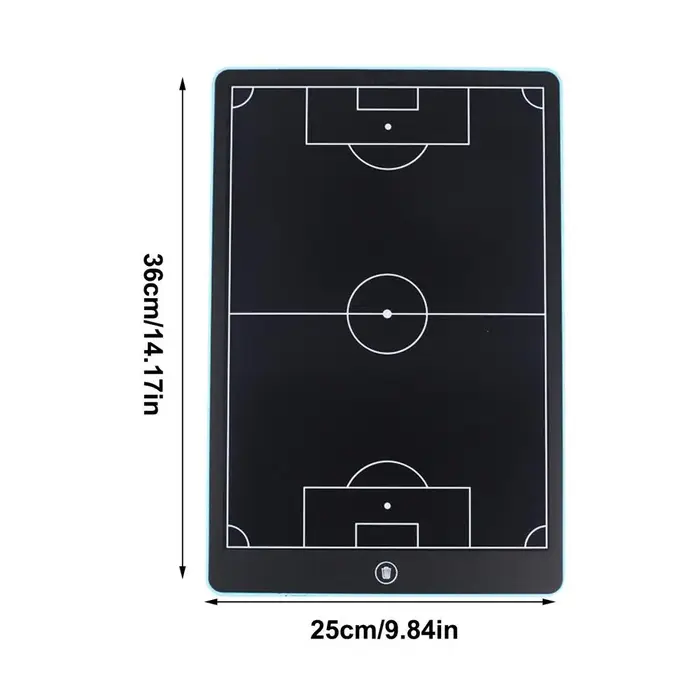Planche d'Entraînement Électronique LCD Numérique avec Stylo pour Entraînement de Football, Marqueur