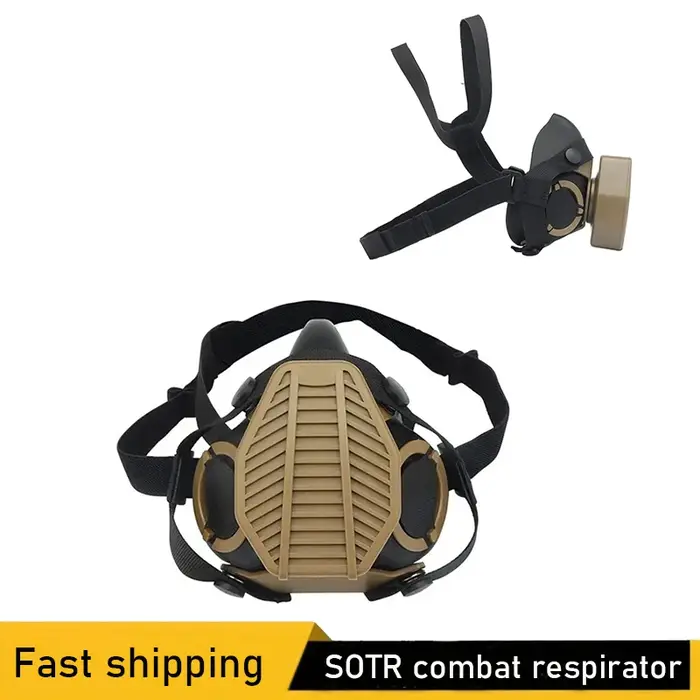 Hunting respirator SOTR combat respirator, outdoor protective half mask, dust ma